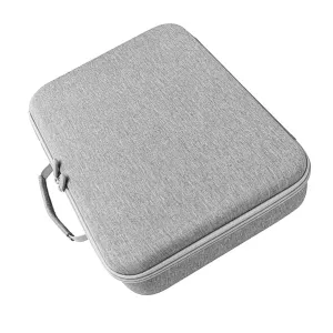 Storage Bag for Automatic Window Cleaner Practical Carrying Handbag with Mesh Pocket Hard Shell Case for Cleaning Brush, Gray