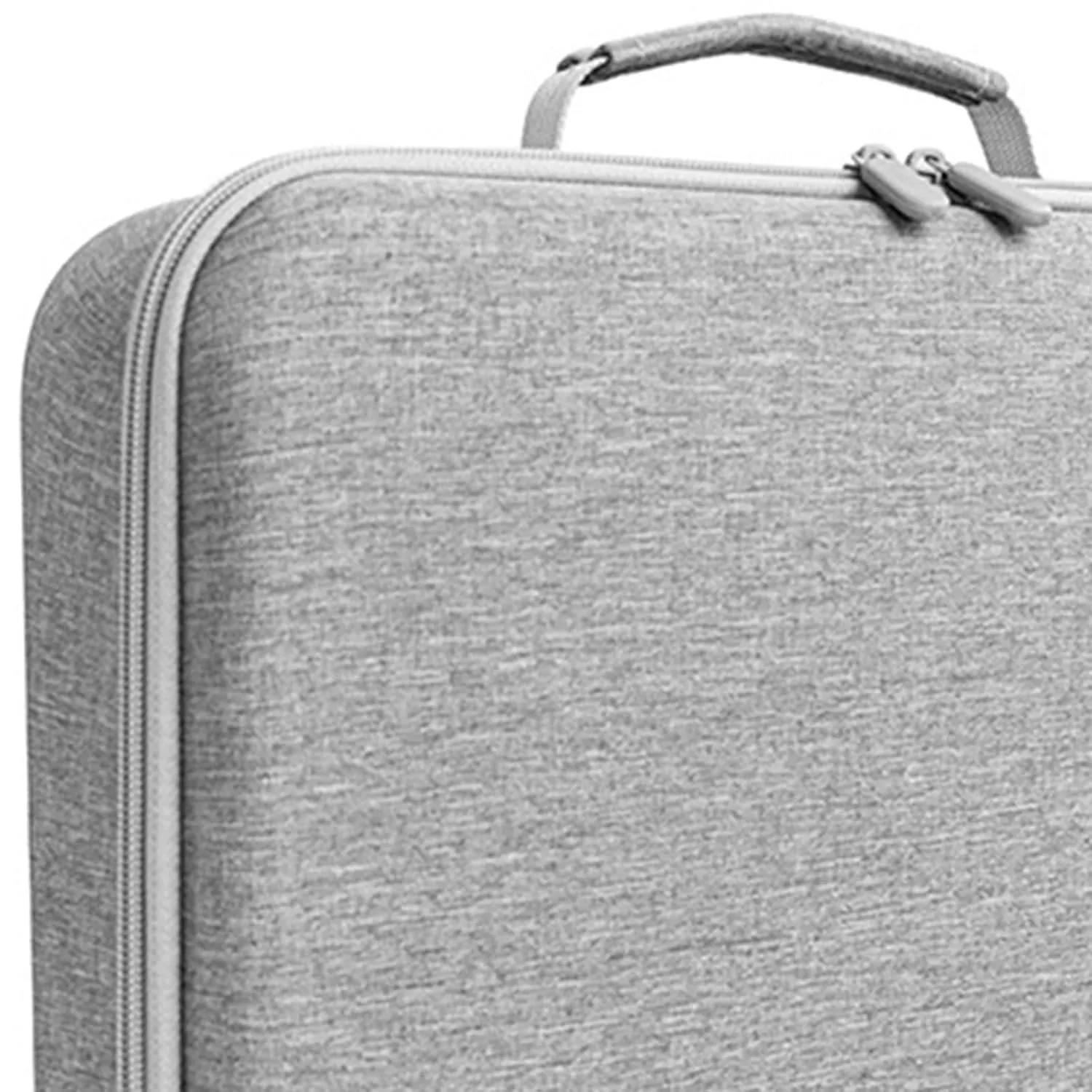 Storage Bag for Automatic Window Cleaner Practical Carrying Handbag with Mesh Pocket Hard Shell Case for Cleaning Brush, Gray