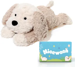 Stuffed Animals Adorable Dog Plush Toys 16.5 inches Soft and Comfort Dog Plush Toy Gift for Kids, Beige/Grey
