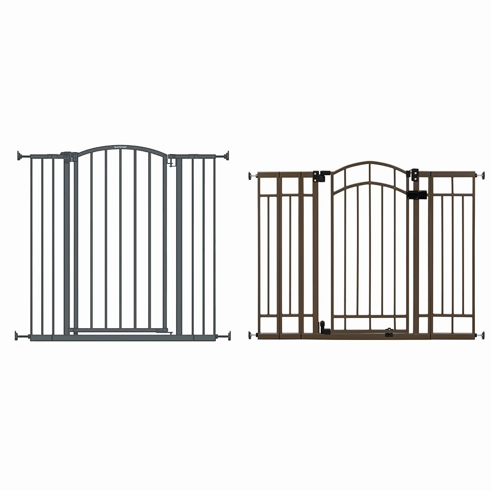 Summer Infant Extra Tall Decor Safety Pet and Baby Gate, 28' - 38.25' Wide, 36" Tall & Multi-Use Decorative Safety Gate