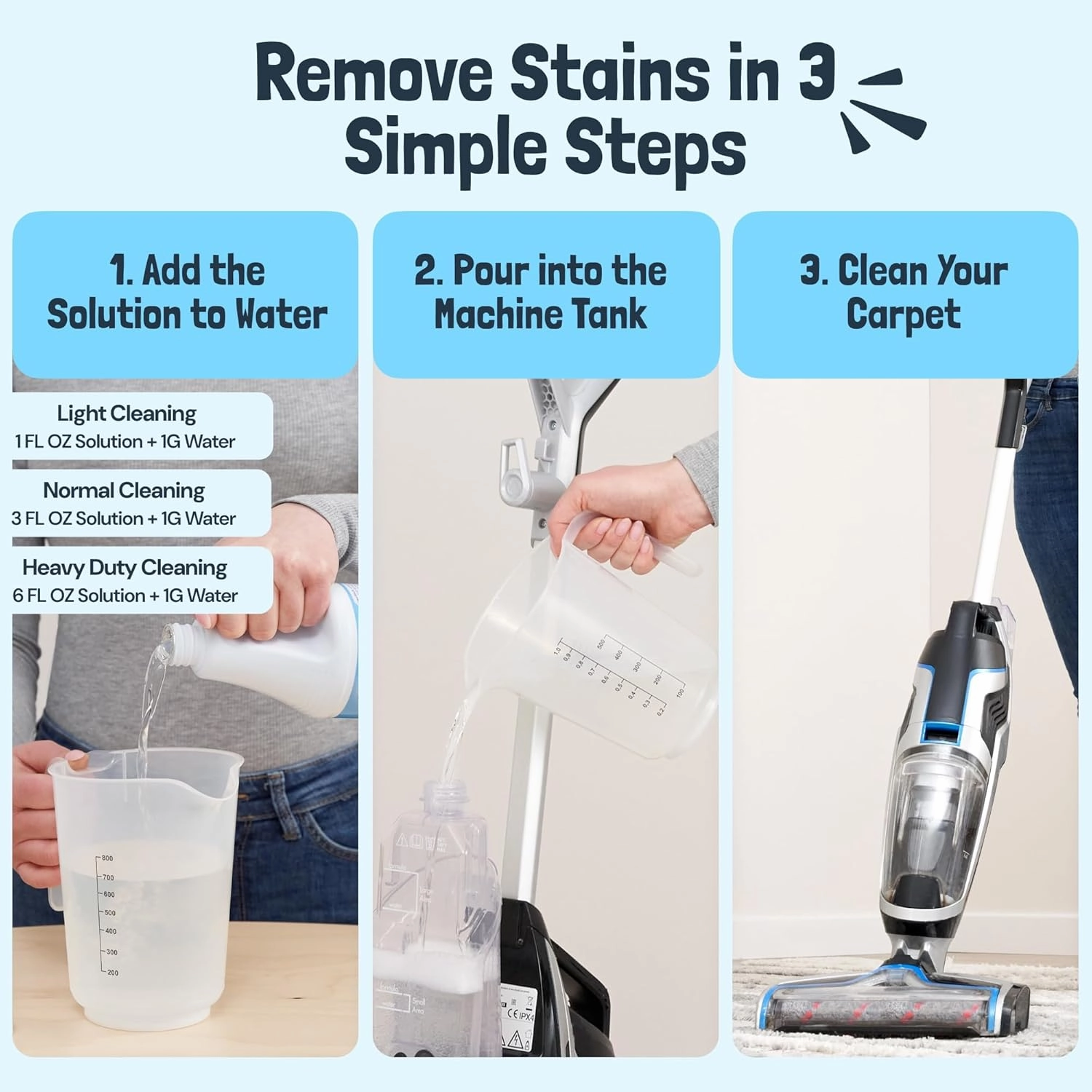 Sunny & Honey Carpet Miracle - Carpet Cleaner Shampoo - Deep Stain Remover & Odor-Deodorizing Formula - Rug Shampoo & Upholstery Cleaner Solution (32 Fl Oz, Fresh Summer Scent)