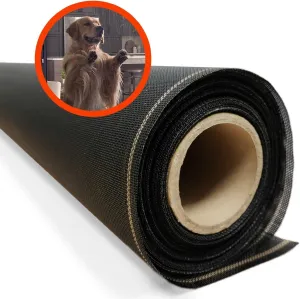 Super Screen 17/14 - (96 in x 100 ft) - Weather & Pet Proof Screen - Clear View Porch & Patio Screen - Durable Pet Screen Mesh Roll - Window Screen Replacement Bug Mesh - Dog & Cat Proof Screen