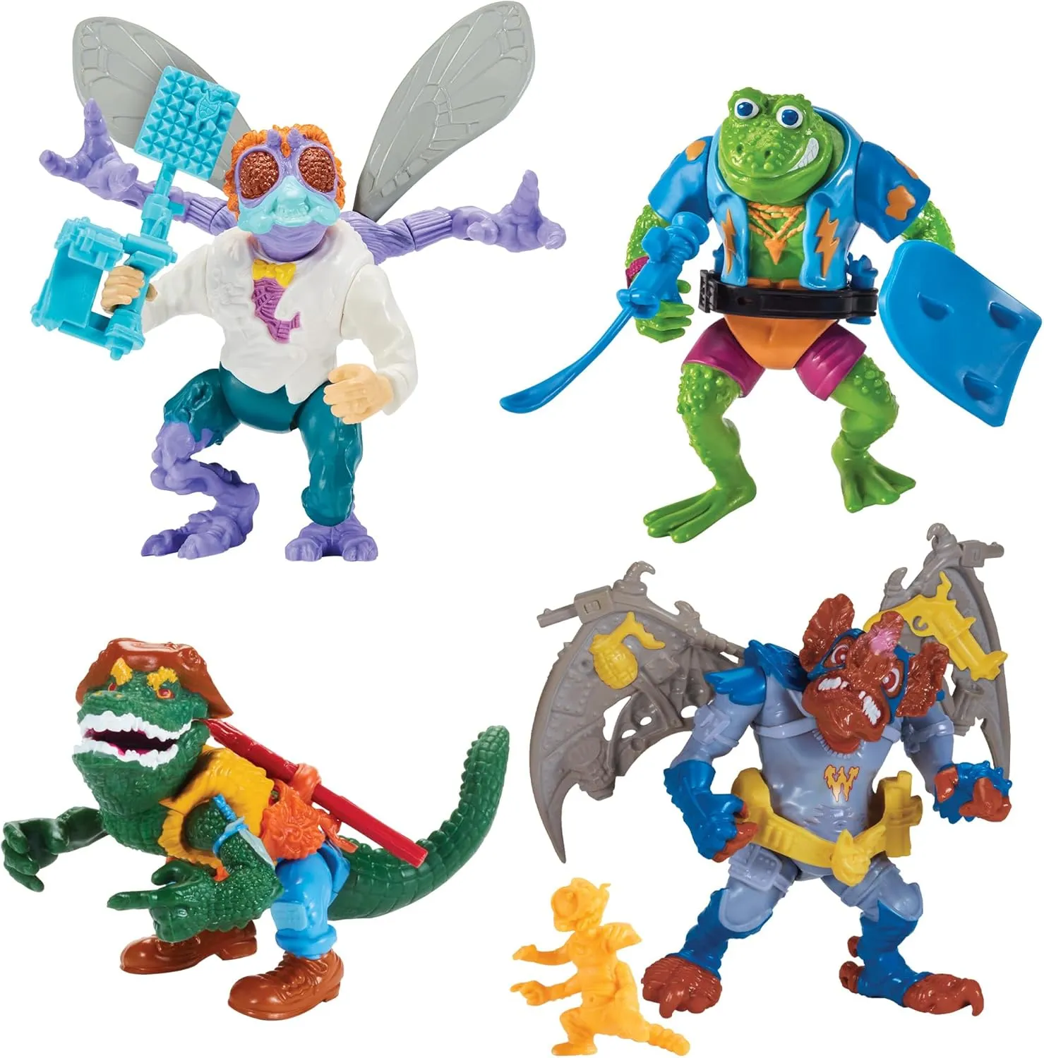 Teenage Mutant Ninja Turtles: Classic 4" Mutant 4-Pack Figure Bundle - Wave 2 by Playmates Toys