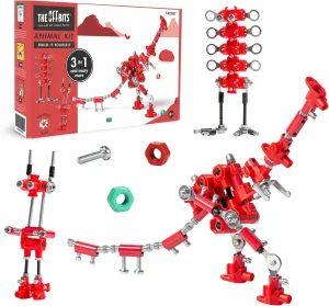 The Off Bits Dinosaur Robot Building Kit, Build Your Own Robot Toys T-Rex Model Kit, DIY Educational Stem Building Toys, Engineering Kit for Kids Age 8 9 10 11 12, STEAM Gifts for Boys Girls