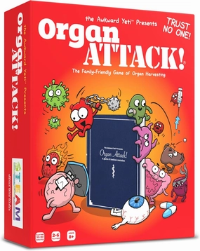 The Awkward Yeti Organ Attack! Card Game, A Family Fun Game for Kids and Adults - Funny Playing Cards for GameNights with Family of Kids and Teens | Ages 8 