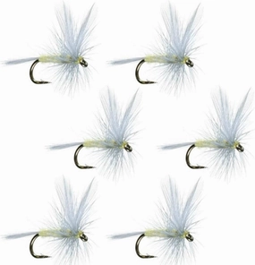 The Fly Fishing Place Pale Morning Dun - PMD - Classic Trout Dry Fly Fishing Flies - Set of 6 Flies Size 16