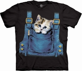 The Mountain Men's Standard Kitty Overalls Adult Tee
