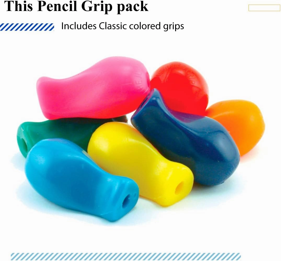 The Pencil Grip JUMBO Gripper Ergonomic Writing Aid, 12 Count Classic Colors (TPG-11412)