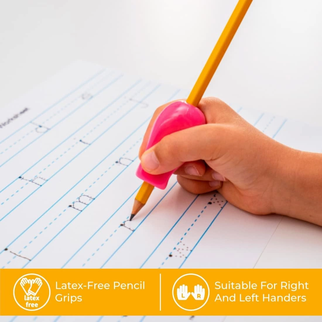 The Pencil Grip JUMBO Gripper Ergonomic Writing Aid, 12 Count Classic Colors (TPG-11412)