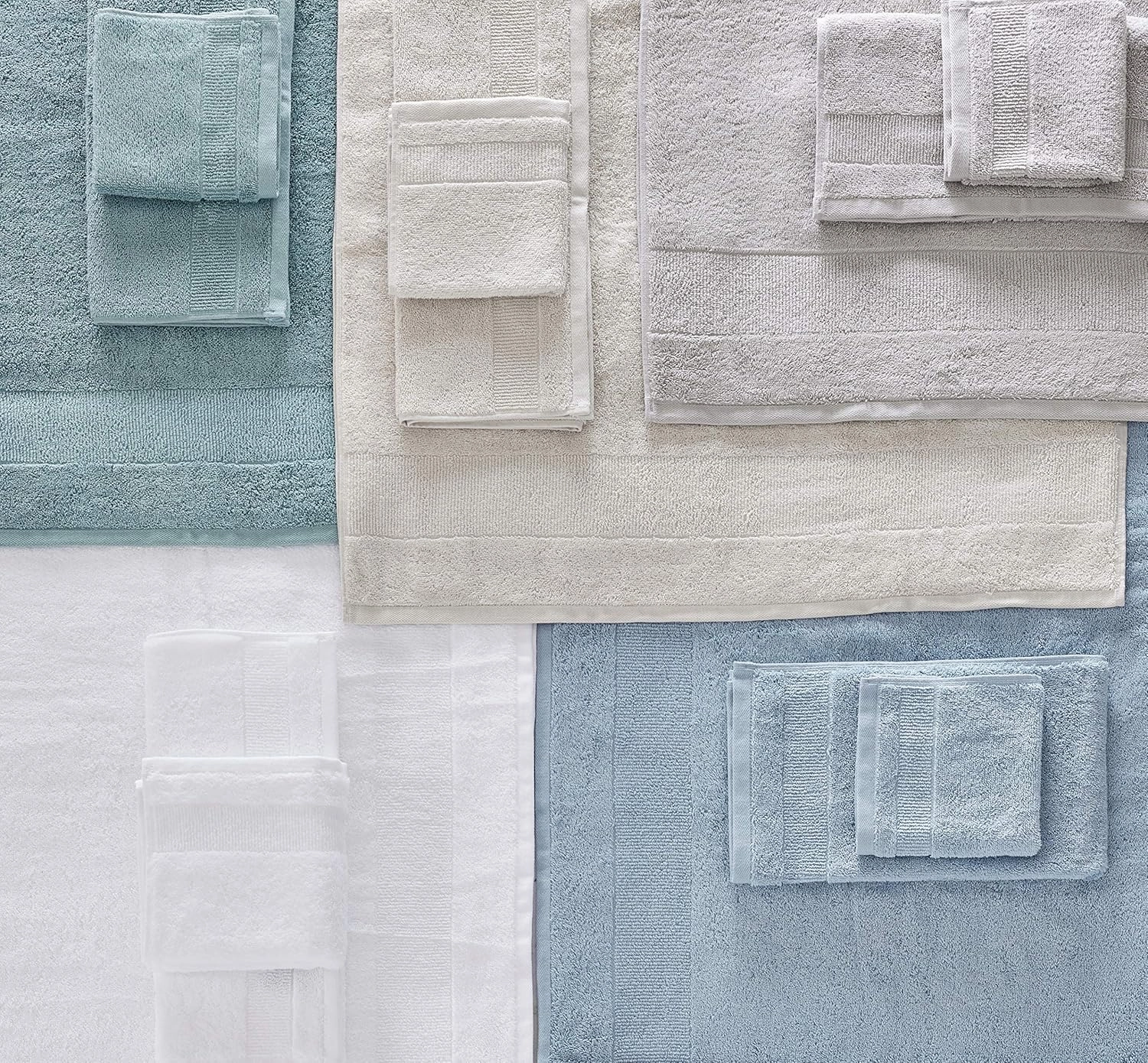 Tommy Bahama - Bath Towels, Absorbent & Fade Resistant Bathroom Essentials, Oeko-Tex Certified (Island Retreat Turquoise, 6-Piece)