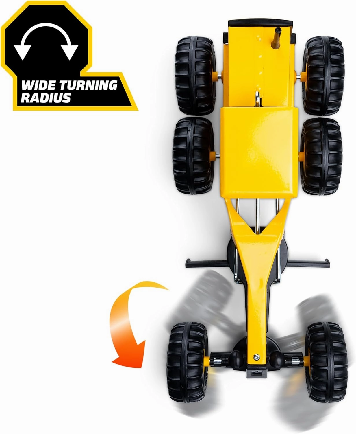 Tonka Steel Classics Road Grader - Made with Steel & Sturdy Plastic, Yellow Toy Construction Truck, Boys and Girls, Kids, Toddlers, Ages 3 