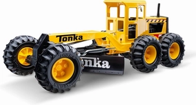 Tonka Steel Classics Road Grader - Made with Steel & Sturdy Plastic, Yellow Toy Construction Truck, Boys and Girls, Kids, Toddlers, Ages 3 