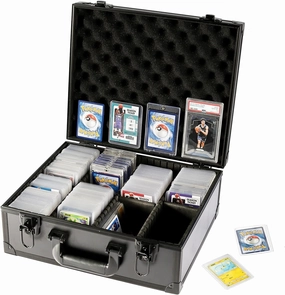 Toploaders Storage Box fits 3" x 4" 35pt Rigid Card, Trading Cards, Sports Cards，Graded Card ，Rating card， 7 DIY Sponge partition (Holds 600  Toploaders) (M600-Black)
