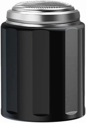 Toworldit USB Rechargeable Mini Size Pocket Portable Shaver Electric Razor Charging Easy One-Button Use Suitable for Home Car Travel for Men (Black)