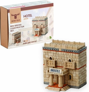Toy Hotel construction set, real plaster bricks, gypsum reusable building kit, 400 pcs, educational gift
