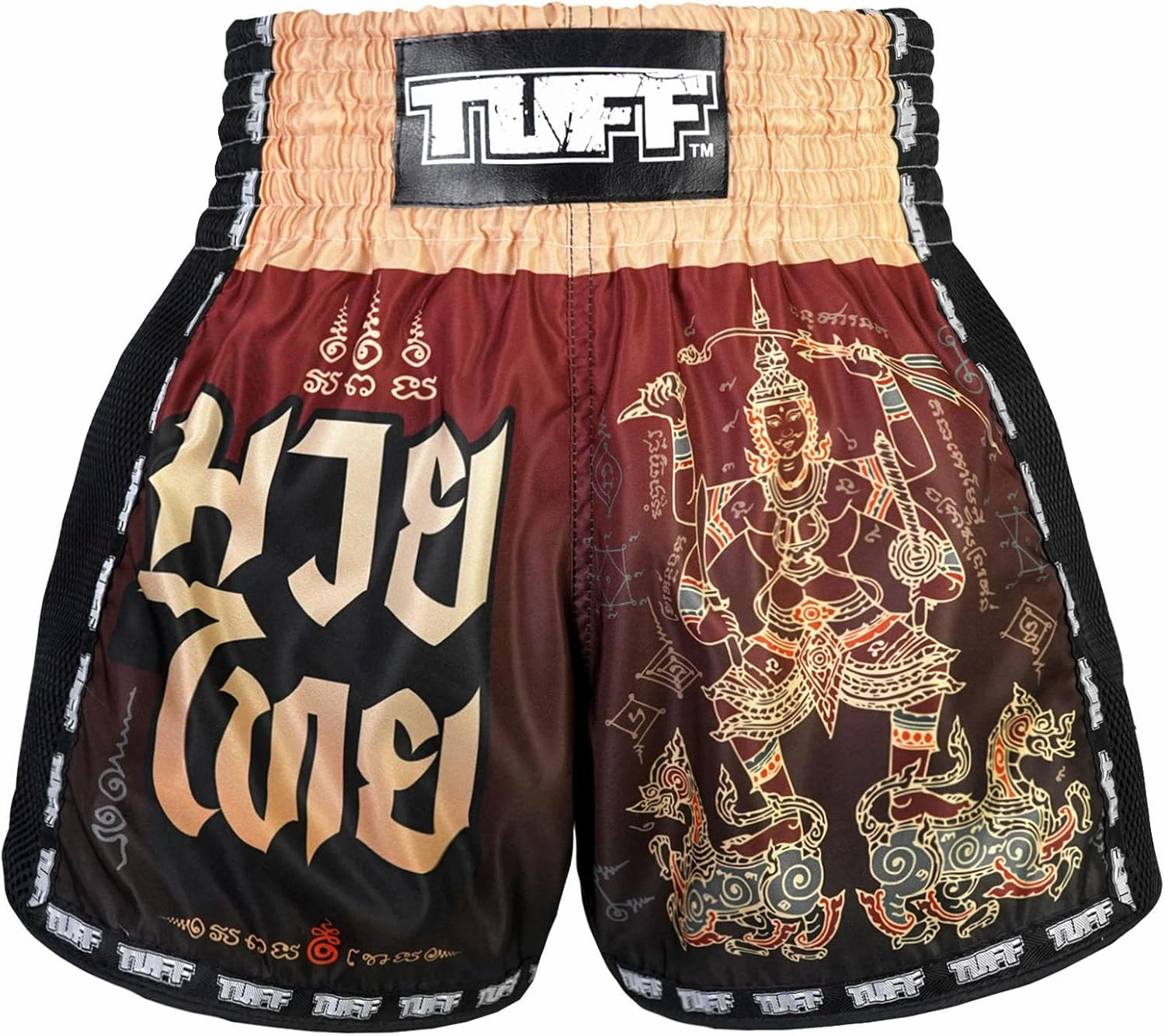 Tuff Sport Retro Muay Thai Shorts Boxing Shorts Classic Slim Cut MMA Kickboxing Workout Set Clothing Training