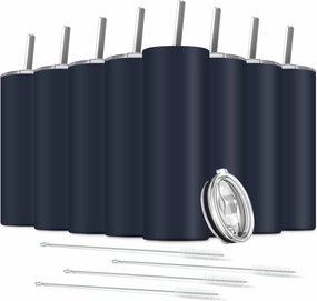Tumbler with Straw and Lid, Insulated Coffee Travel Mug Tumbler 20 oz Stainless Steel Double Wall Reusable for Iced Drink, Women and Men Gift, Home Office, Outdoor