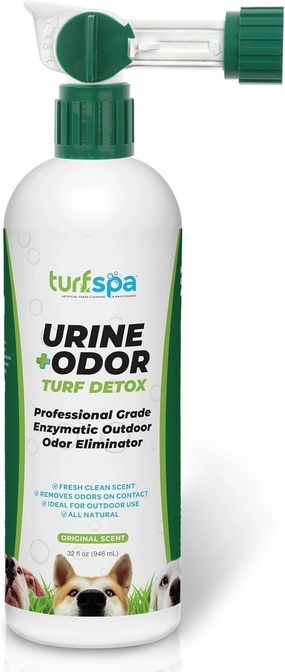 TurfSpa™ Urine & Odor Turf Detox, Pet Urine Odor Eliminator for Dogs, Ideal Pet Urine Enzyme Cleaner for Artificial Grass, Concrete, Rocks, Sod & Patios - 32 oz