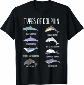 Types of Dolphin T-Shirt