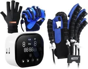 Upgraded Rehabilitation Robot Gloves Stroke Hand Dysfunction Recovery, Finger Exerciser Physical Therapy Equipment