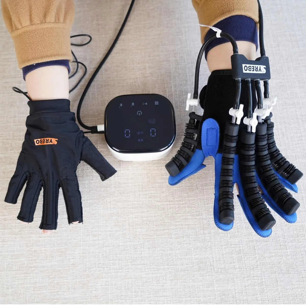 Upgraded Rehabilitation Robot Gloves Stroke Hand Dysfunction Recovery, Finger Exerciser Physical Therapy Equipment