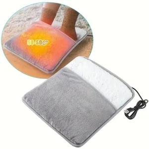 USB Heated Foot Warmer Slippers Pad