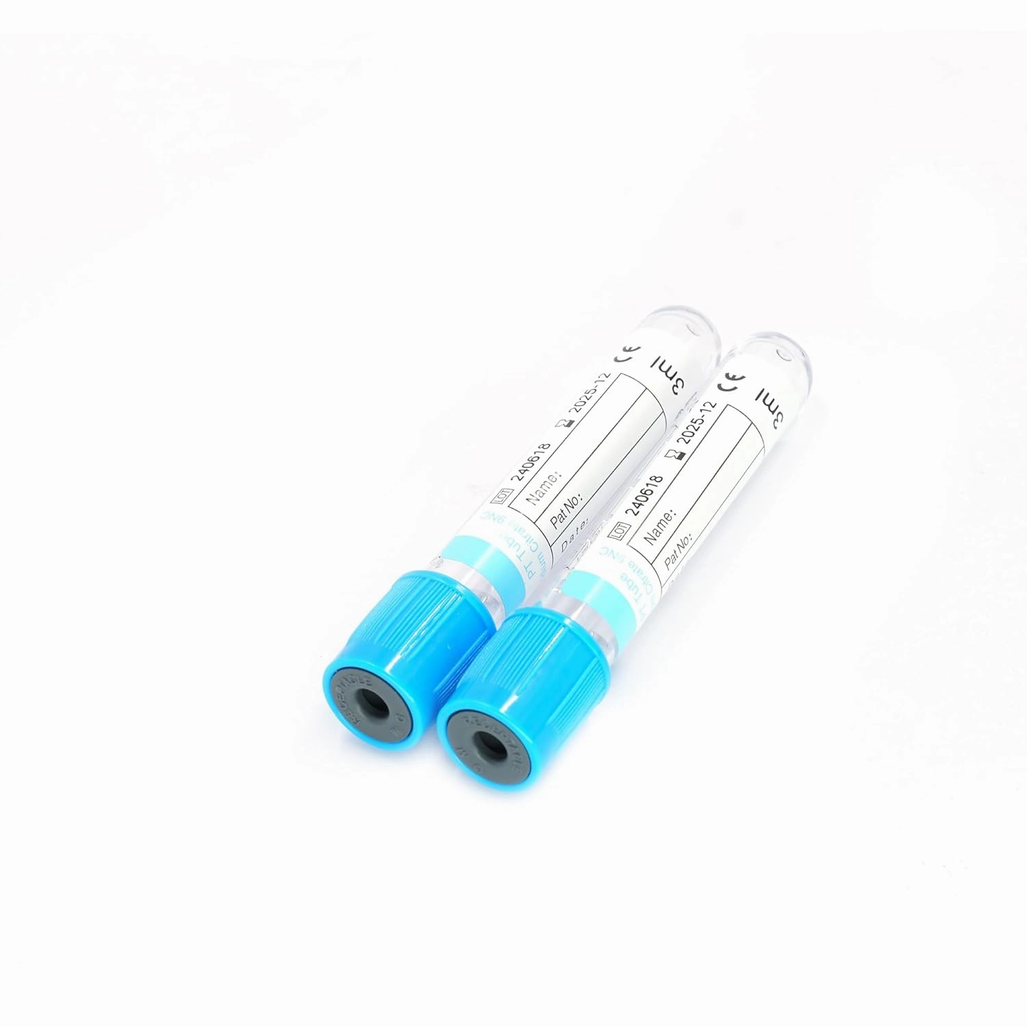 Vacutainer Blood Collection Tubes Lab Vacuum Blood Collecting Tube for Pet Animals Veterinary Lab Supplies 100 Pcs Wrap Packaging (PT Tube, 3ml)