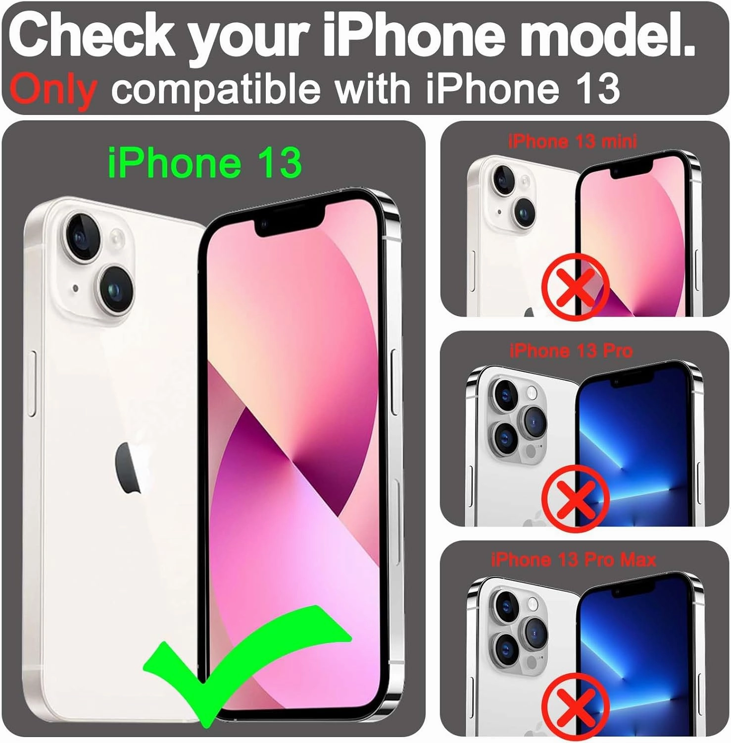 VANAVAGY 2 Pack Privacy Glass Screen Protector for iPhone 13, [2 Pack Camera Lens Protector] [Easy Installation] Plating Film with Frame Full Coverage Case for Apple 13