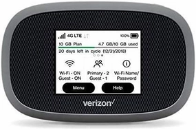 Verizon Wireless Jetpack 8800L 4G LTE Advanced Mobile Hotspot (No Sim Card Included) (Renewed)