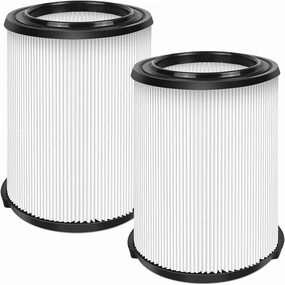 VIEWALL 2 Pack VF4000 Replacement Filter, Standard Wet/Dry Vac Filter Vf4000 Compatible with RIDGID Vacs Wet Dry 5-20 Gal, 6-9 Gal Husky Vacuum