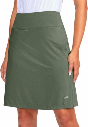 Viodia Women's 20" Knee Length Skorts Skirts UPF50  Athletic Tennis Golf Skirt for Women Casual Summer Skirts