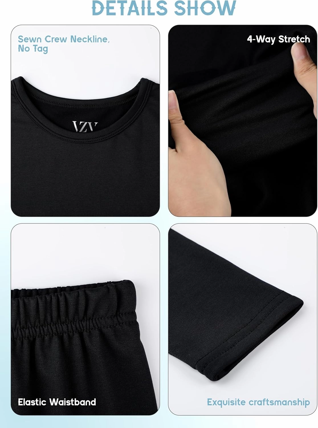 VZV 3 Set Boys Thermal Underwear Set, Kids Thermal Long Johns Boy Fleece Lined Base Layer for Skiing, Cold Weather