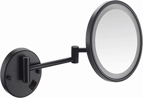 Wall Mounted Makeup Mirror - 3/5/7/10x Magnification 8'' Two-Sided Swivel Extendable Bathroom Mirror, USB Rechargeable, Upgrade Version Cosmetic Mirror(C,10X)