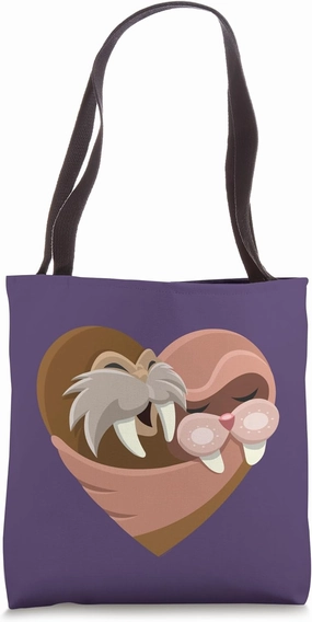 Walrus Heart Love Tote Bag