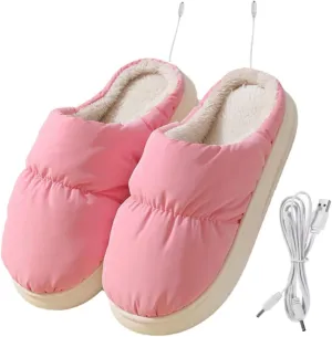 Warm Your Feet Electric Slippers Foot Warmer Winter Heating Shoes for Comfort
