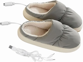Warm Shoes USB Heating Shoes Warm Slippers Indoor Slippers House Slippers Heel Protector House Heated