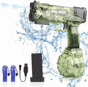 Water Guns for Adults, Strongest Shooter Water Pistol Automatic Electric Water Gun High Pressure Powerful Water Squirt Gun, 26FT Long Range Water Gun Pistol Watergun Toy for Summer