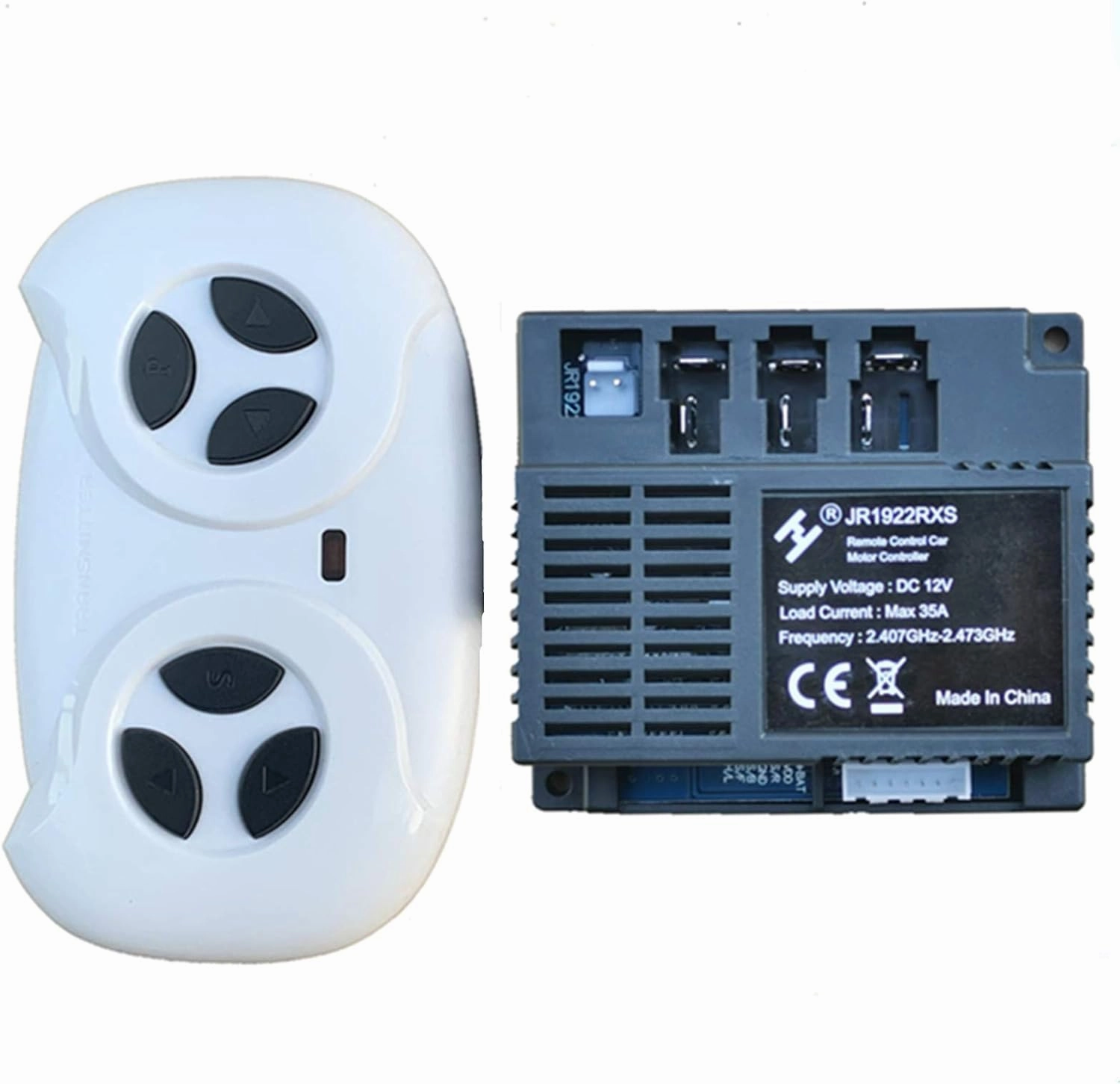 weelye 2.4G Bluetooth Remote Control and JR1922RXS Receiver Kit Kids Powered Ride On Car,Controller Control Box Accessories for Children Electric Ride On Car Replacement Parts