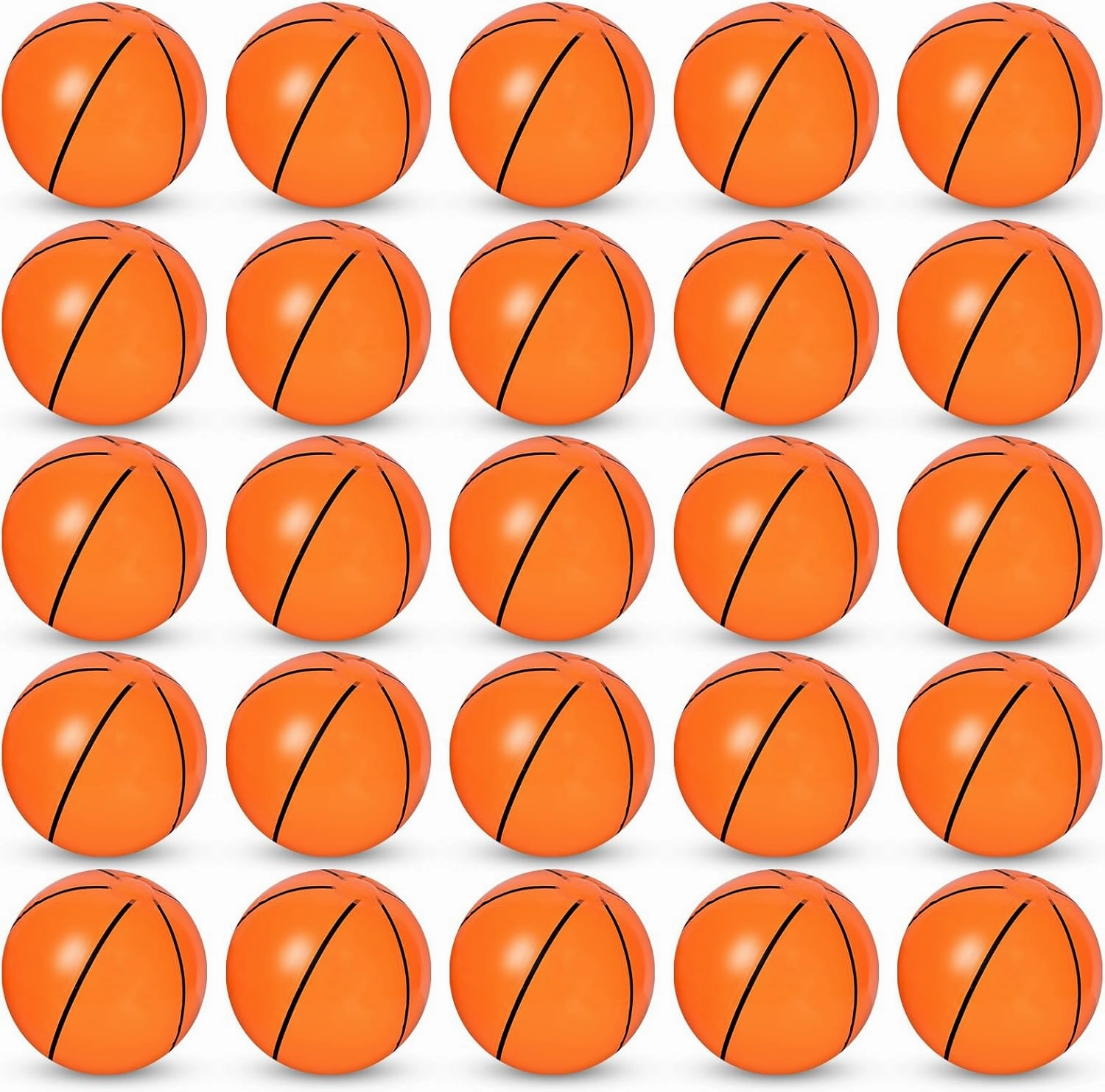 Whaline 25Pcs 16'' Inflatable Beach Balls Pool PVC Balls for Summer Beach Party Decorations Water Sand Game Toy Accessories