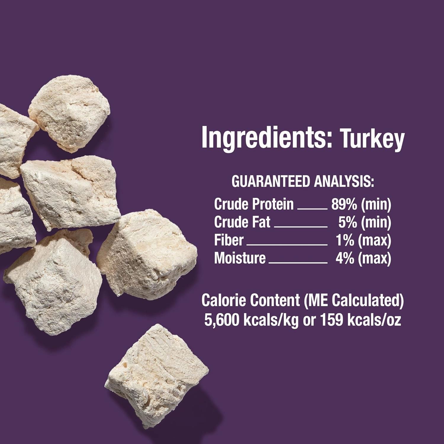 Whole Life Dog Just One Turkey Freeze Dried Dog Treats - Human Grade High Protein Food, Healthy Training Snacks, Freeze Dried Food Toppers, USA Made Natural Treats - 10 oz (Value Pack of 1)