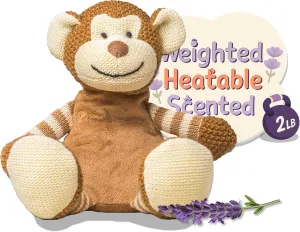 WILD BABY Weighted Stuffed Animals - Microwavable Plush Toy with Calming Lavender - Soft, Cuddly, Heatable Plush for Comfort & Warmth - Gift Ready Cuddles for Kids, Adults & Toddlers (Boys & Girls)