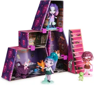 Wild Vibes, Abandoned Pet Shop Customizable Doll House Playset, 3 Exclusive Zombie Dolls & Accessories, 5 Pets, Kids Toys for Girls