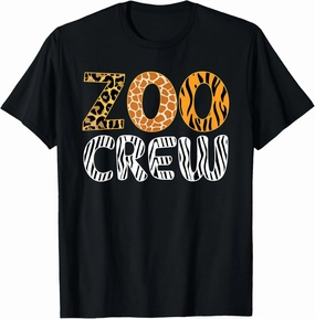 Wildlife Jungle Animals Zoo Keeper Safari Lover Zoo Crew T-Shirt