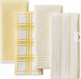 William-Sonoma Classic Striped Towels, Set of 4 (Multi Yellow)