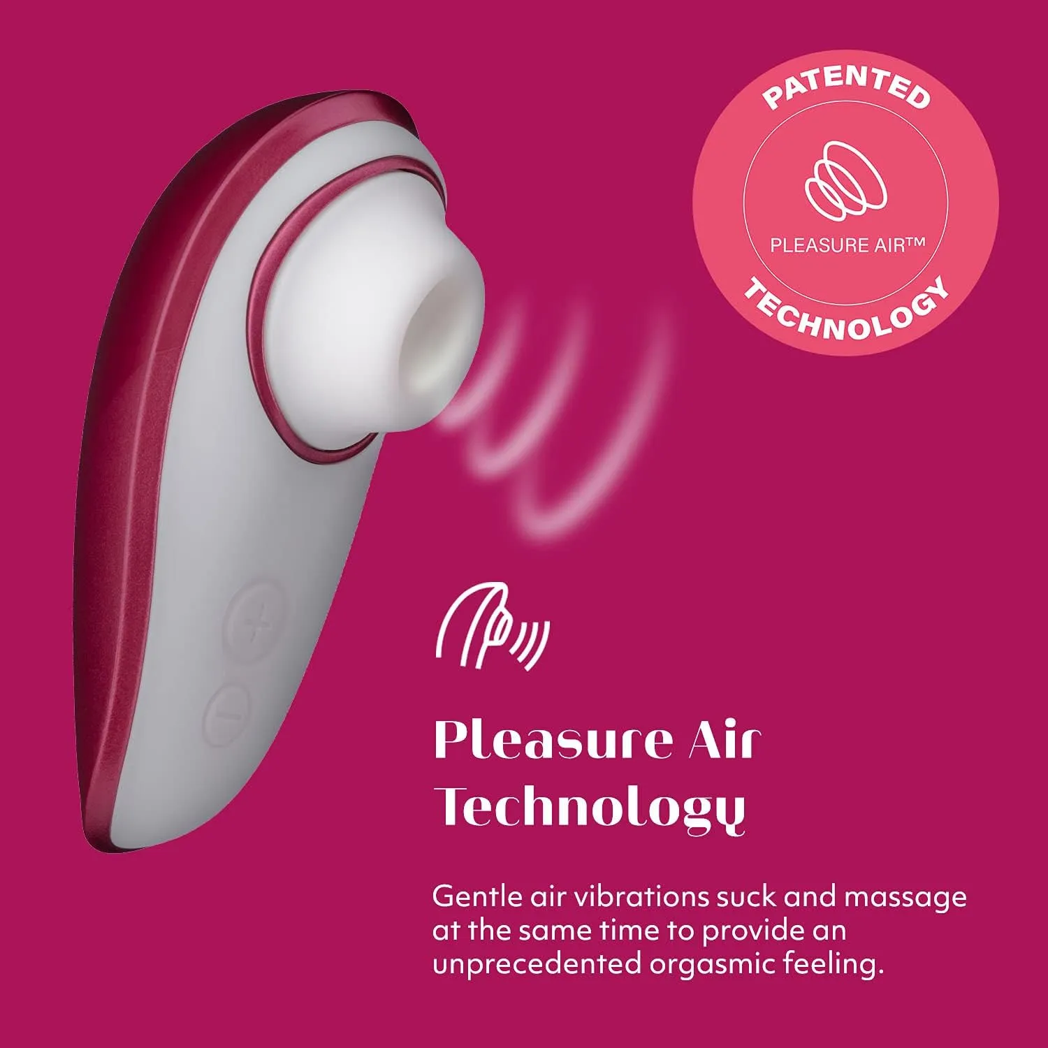 Womanizer Liberty 1 Clit Sucker Sex Toy | Adult Toys for Women | 6 Suction Speeds | Clitoris Vibrator for Woman & Couples | Vibrating Sexual Pleasure Tools for Women | Clitoral Stimulator Dildo | Red