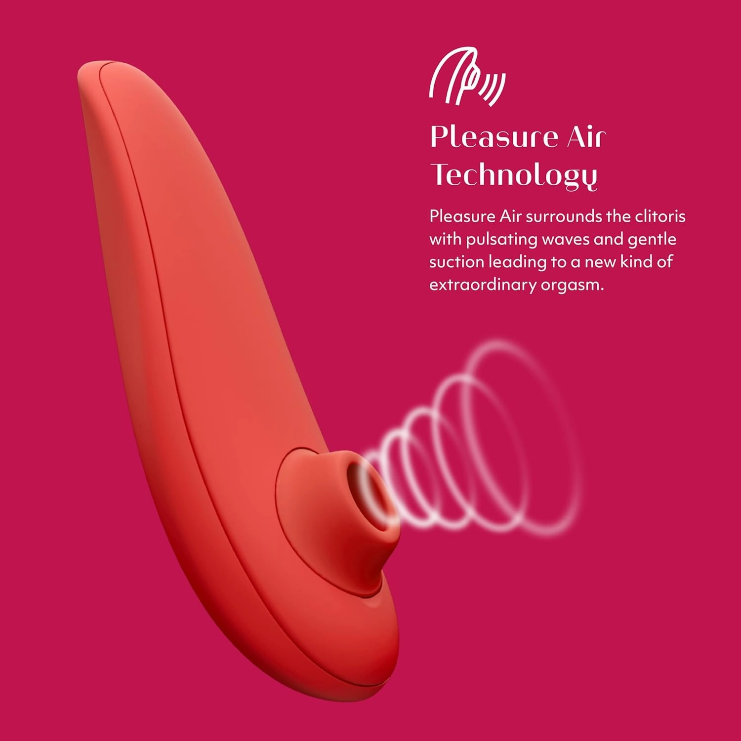 Womanizer Special Edition Clitoris Vibrator for Women | Clit Sucker Adult Toys | Vibrating Sex Toy | Clitoral Stimulator for Woman | 12 Suction Speeds | Waterproof & Rechargeable Stimulation | Red