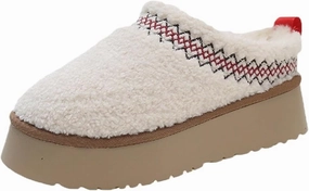 Women's Platform Clogs Mini Boots Plush Lining Fuzzy Slippers Slip on Fluffy Snow Boots for Women