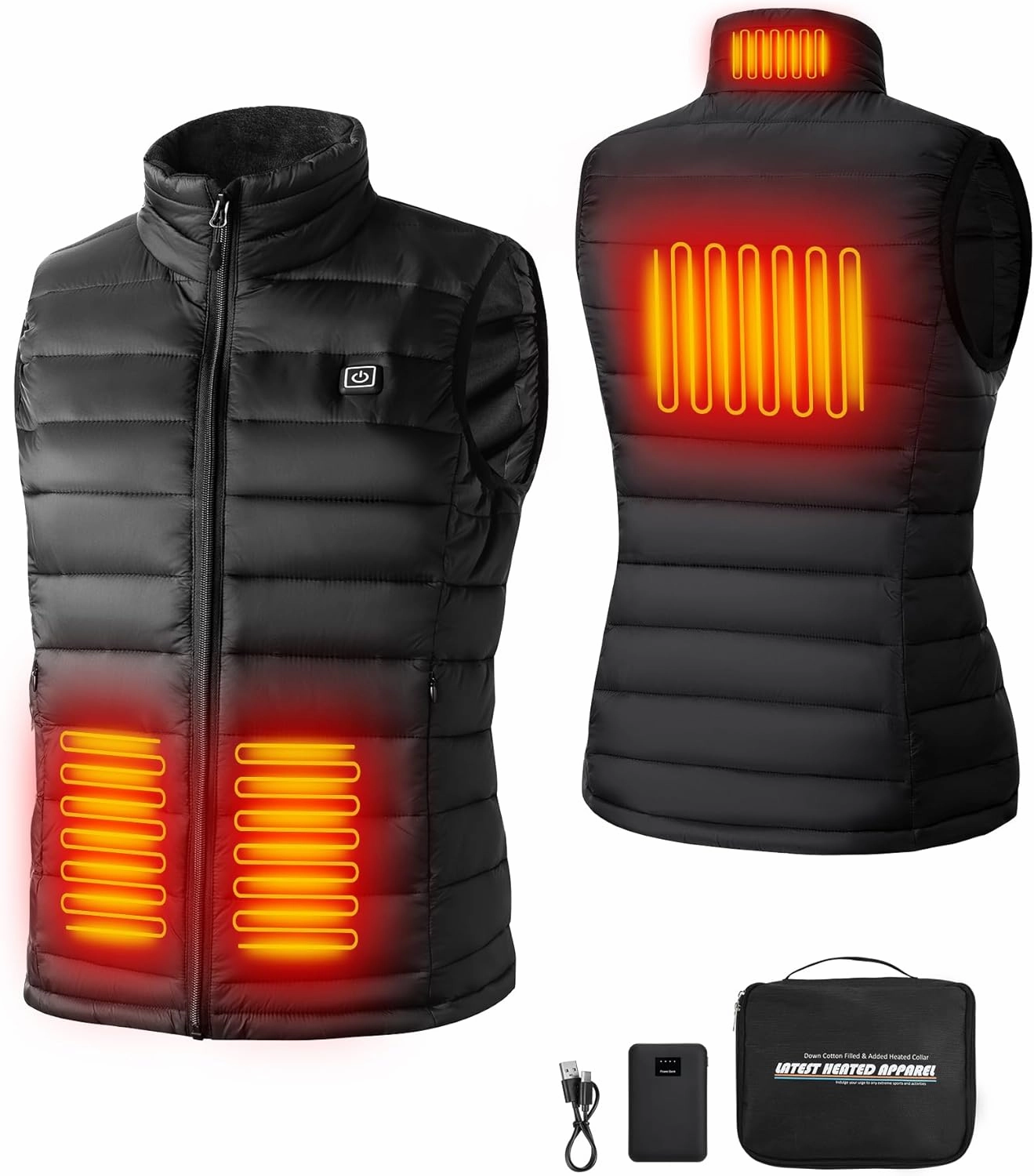 Womens Heated Vest With Battery Pack Included, Lightweight Warming Heated Jacket For Womens, Slim Fit Heating Vest