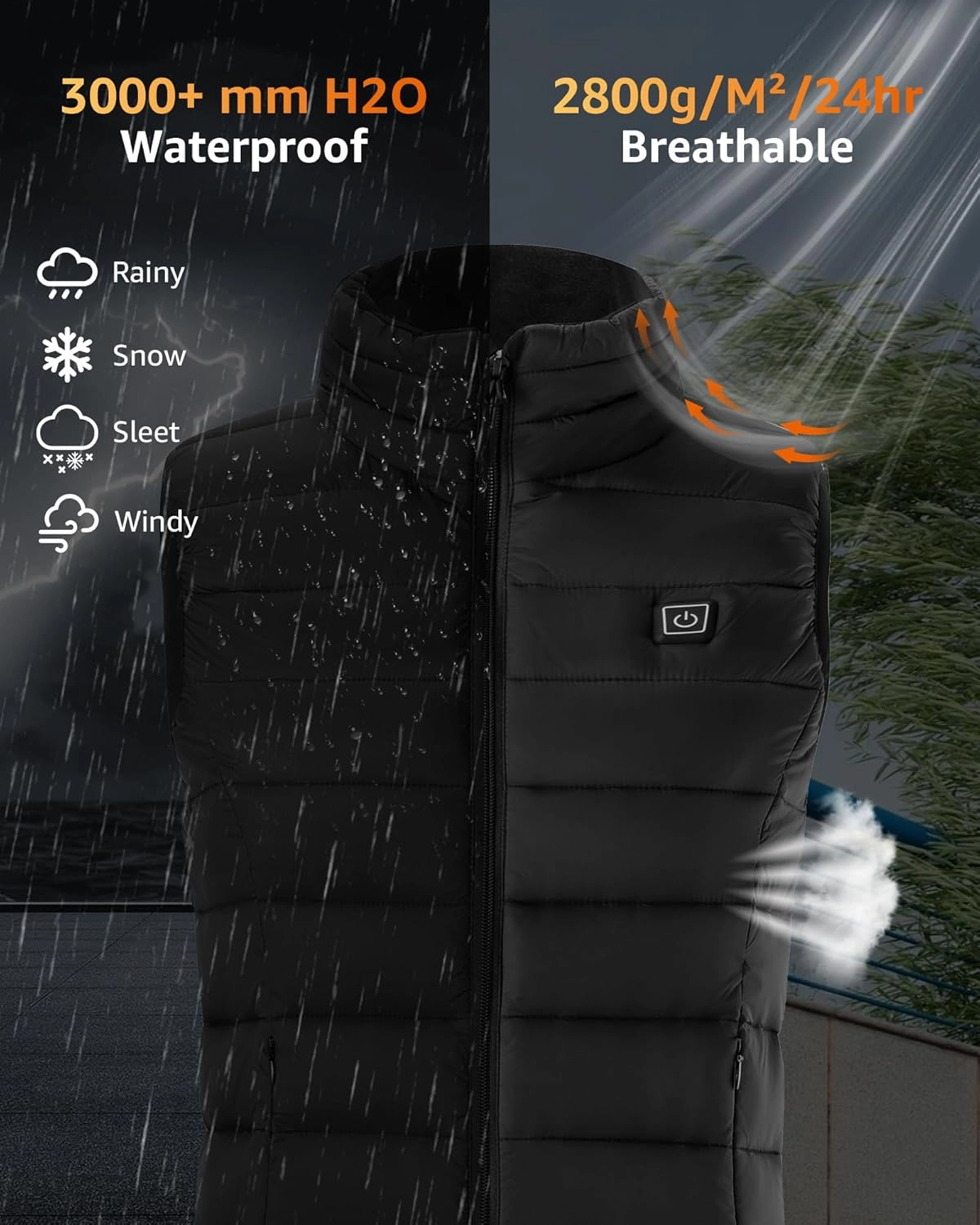 Womens Heated Vest With Battery Pack Included, Lightweight Warming Heated Jacket For Womens, Slim Fit Heating Vest