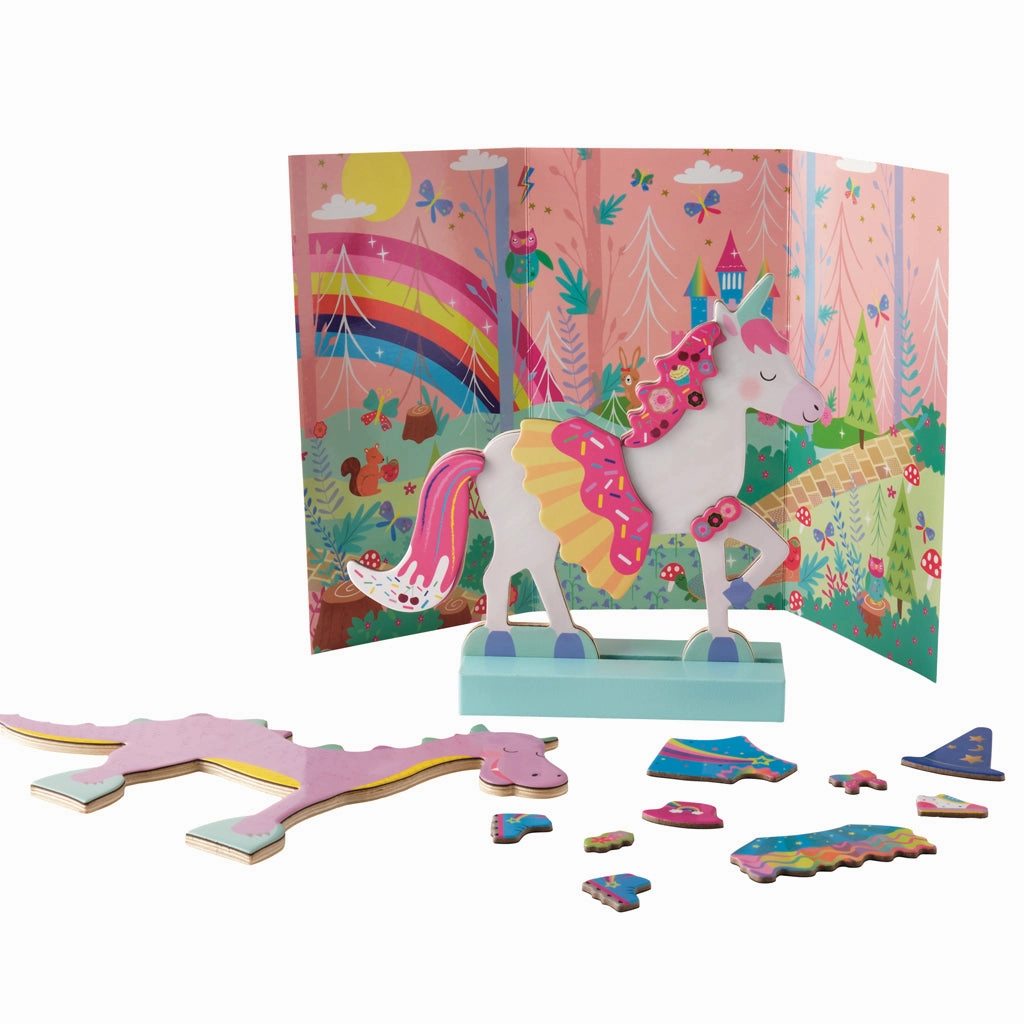 Wooden Magnetic Dress Up - Fantasy Pets